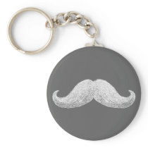 La Moustache (Dark) Keychain