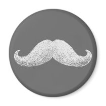 La Moustache (Dark) Magnets