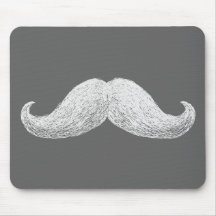 La Moustache (Dark) Mousepads