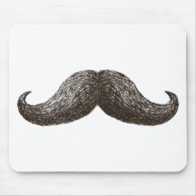 La Moustache (Light) Mouse Pads