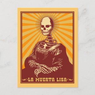 La Muerta Lisa postcard