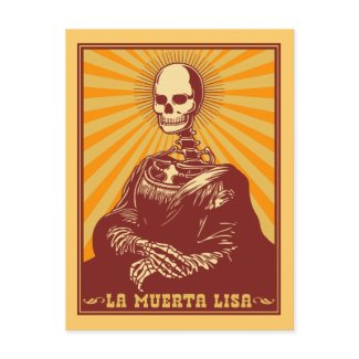 La Muerta Lisa postcard