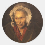 La mujer enojada de Jean Louis Theodore Gericault Etiqueta