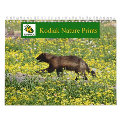 La naturaleza del Kodiak imprime 2013 calendarios La naturaleza del Kodiak imprime 2013 calendarios