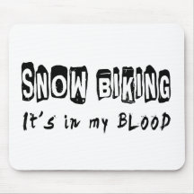 La nieve biking lo está en mi sangre alfombrillas de ratón