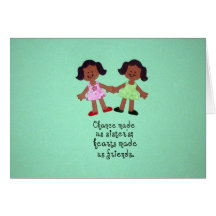 La ocasión nos hizo a hermanas… tarjetas