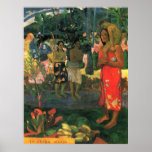 La Orana de Eugène Enrique Paul Gauguin Poster