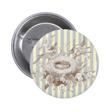 La Petite Famille on blue and cream background Pins