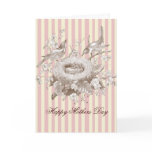 La Petite Famille, pink and cream, Mothers Day Card