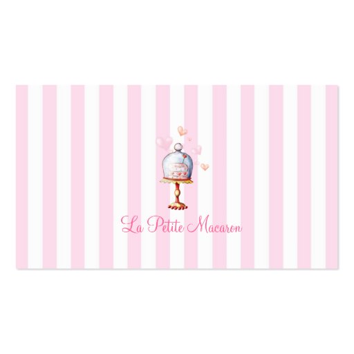 La Petite Macaron Business Card (back side)