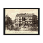 La Place de la Republique, Belfort, France Vintage Post Card