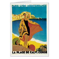 La Plage de Calvi, Corse cards