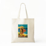 La Plage De Calvi Corse France Travel Poster Art bags
