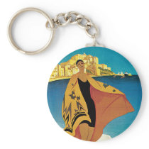 La Plage de Calvi, Corse Keychains