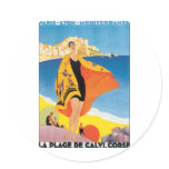 La Plage de Calvi Corse Paris Lyon Mediterranee stickers