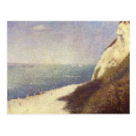 La playa en Honfleur de Jorte Seurat Tarjetas Postales