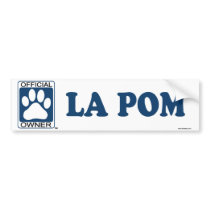 La Pom Blue bumper stickers by GenuineDogOwner La Pom Blue bumper stickers