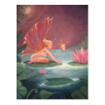 La postal de la hada de la charca de Lotus