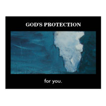 LA PROTECCIÓN DE DIOS TARJETA POSTAL