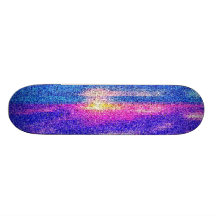 LA PUESTA DEL SOL DE PIXELATED PICA LA NATURALEZA  PATÍN PERSONALIZADO