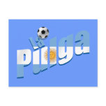 La Pulga Argentinian flag Soccer Hero gifts Post Cards