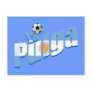 La Pulga Argentinian flag Soccer Hero gifts Post Cards