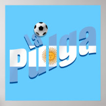 La Pulga Argentinian flag Soccer Hero gifts Print