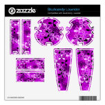 La púrpura florece la piel de Zazzle Calcomanía Para Skullcandy