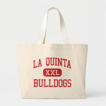 La Quinta - Bulldogs - Middle - La Quinta Canvas Bag