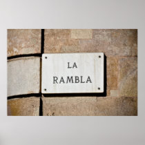 La Rambla Barcelona Spain Poster