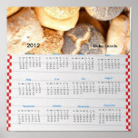 La receta cuece el poster del calendario de las me