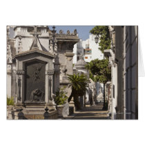 La Recoleta Cemetery in Buenos Aires Card