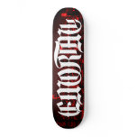 LA Red Skateboard