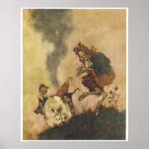 La reina de la nieve, Edmund Dulac Poster