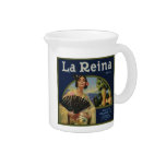La Reina Orange Crate Label pitchers