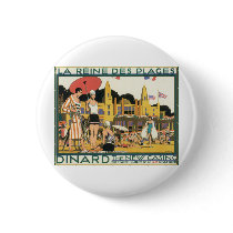 La Reine De Plages Dinard The New Casino Pinback Button