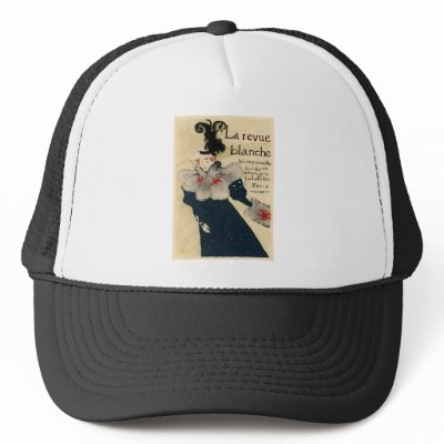 La Revue Blanche Mesh Hat by vintage_poster