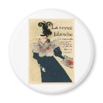 La Revue Blanche magnets by vintage_poster La Revue Blanche magnets