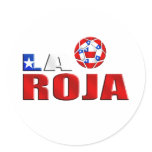La Roja Chile futbol logo for soccer fans Stickers