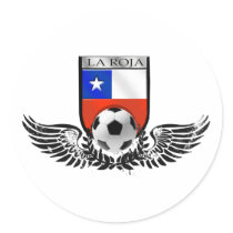 La Roja winged crest for Chile futbol fans Stickers