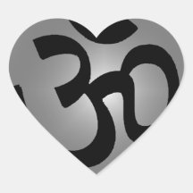 LA SABIDURÍA HINDÚ CALCOMANÍA CORAZÓN PERSONALIZADAS
