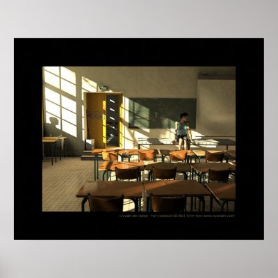 La salle de classe - The classroom Poster by gtran