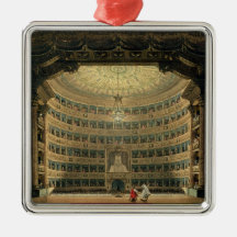 La Scala, Milan, during a performance Christmas Ornament