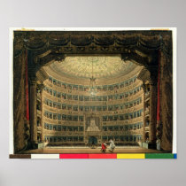 La Scala, Milan, during a performance Print