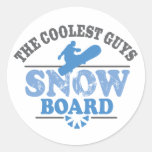 La snowboard más fresca de los individuos pegatina