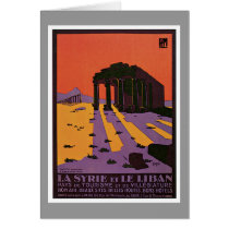 La Syrie Et Le Liban Palmyre France Vintage Art Greeting Card