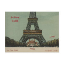 la Tour Eiffel, 1928 - Postcard