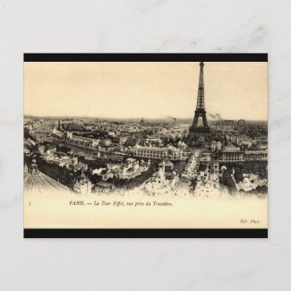 La Tour Eiffel, Paris France c1910 Vintage postcard