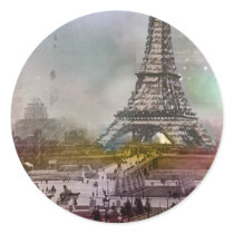 La Tour Eiffel Round Sticker