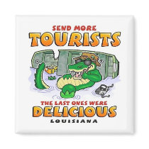 LA Tourist Gator Refrigerator Magnet